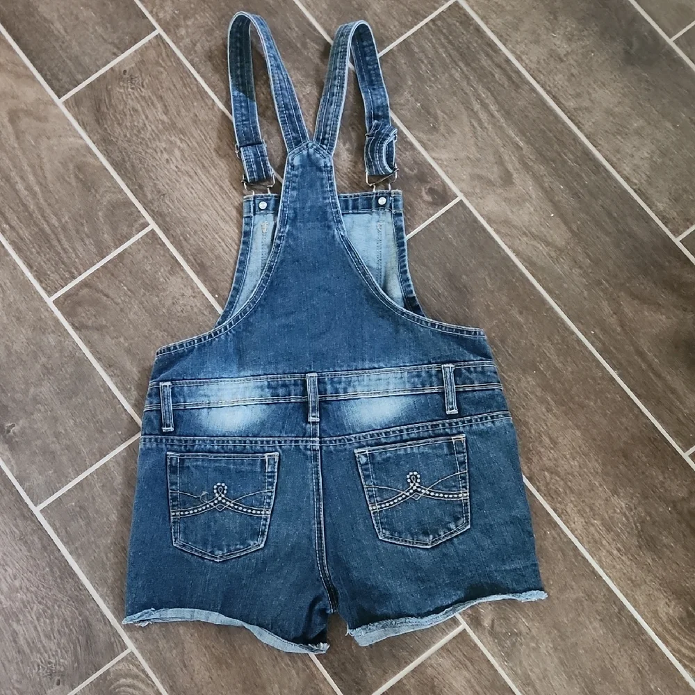 Mudd Blue Denim Overalls - Picture 3 of 3